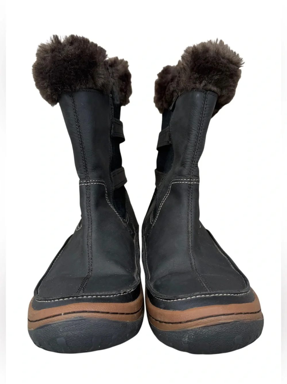 Women’s Merrell Decora Chant Waterproof Boot Sz 10 Leather Pig Suede Winter Snow
